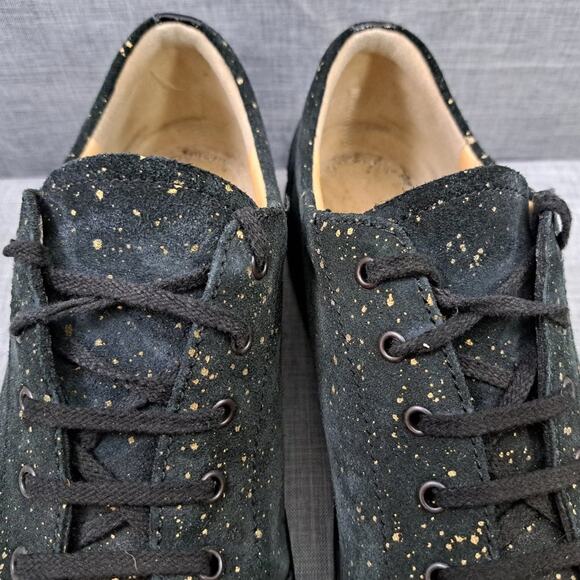 Finn Comfort Ikebukuro Black Nubuck Glitter Sneaker Shoes Women's 7.5 US - Picture 13 of 13